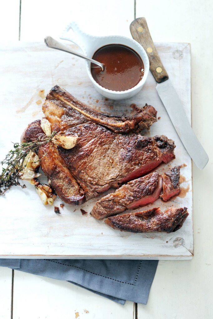 Côte de boeuf met rodewijnsaus