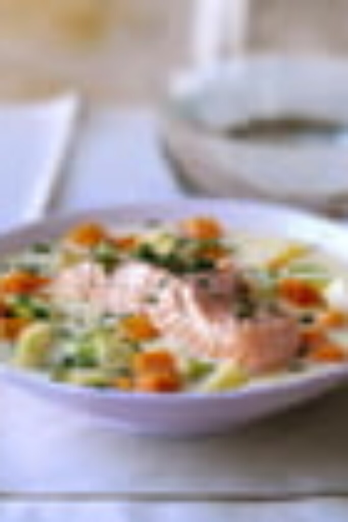 Waterzooi met zalm