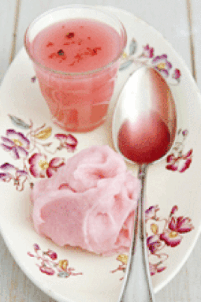 Rabarbersorbet