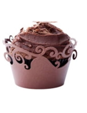 chocolade cupcakes met chocotopping