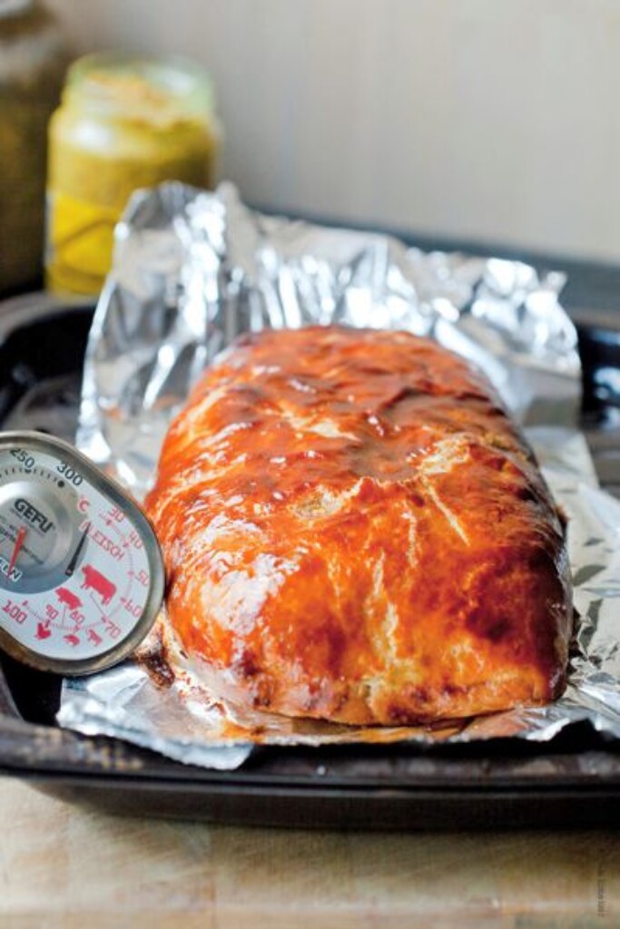 Puree met savooiekool en gehakt-vijgenbrood