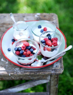 Roompotjes met zomerfruit