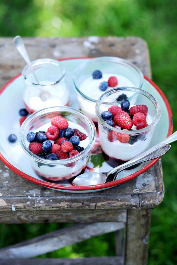 Roompotjes met zomerfruit