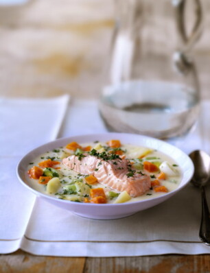 waterzooi met zalm