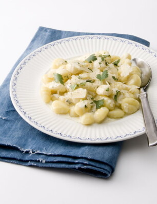 gnocchi met gorgonzola en peer