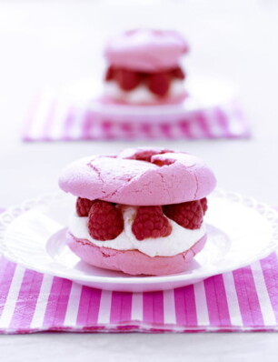 frambozenmacaron met citroenroom