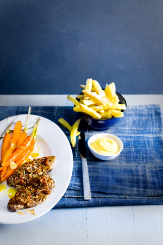 lamsbiefstuk met tomaten-rozemarijnkorstje