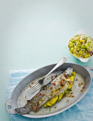 chimichurri-forel met ananas