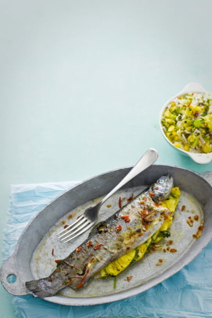 chimichurri-forel met ananas