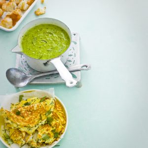 courgette erwtensoep omelet - delicious