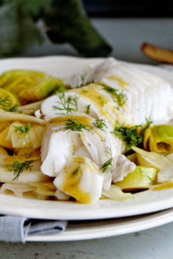 schelvis met vanillevinaigrette