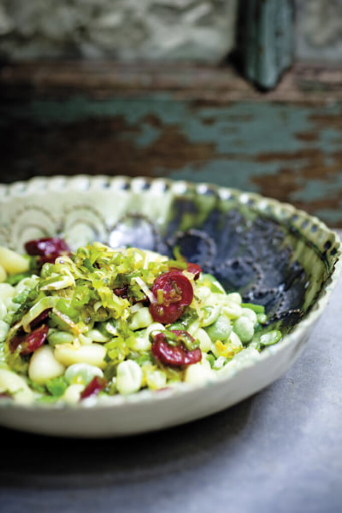 gnocchi met romige tuinbonen