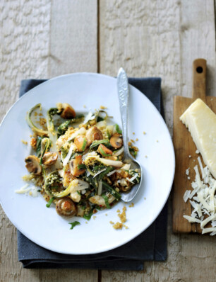 quinoa-risotto met kip en champignons