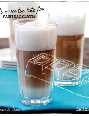 latte macchiato met fairtrade chocolade