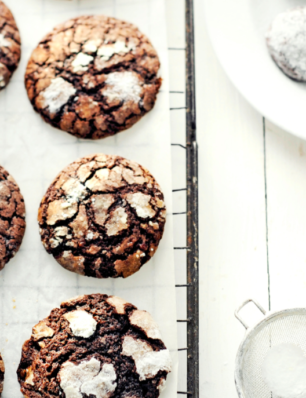 chewy chocolade jamkoekjes