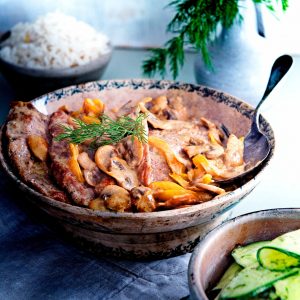 schnitzels paprika en champignons | delicious