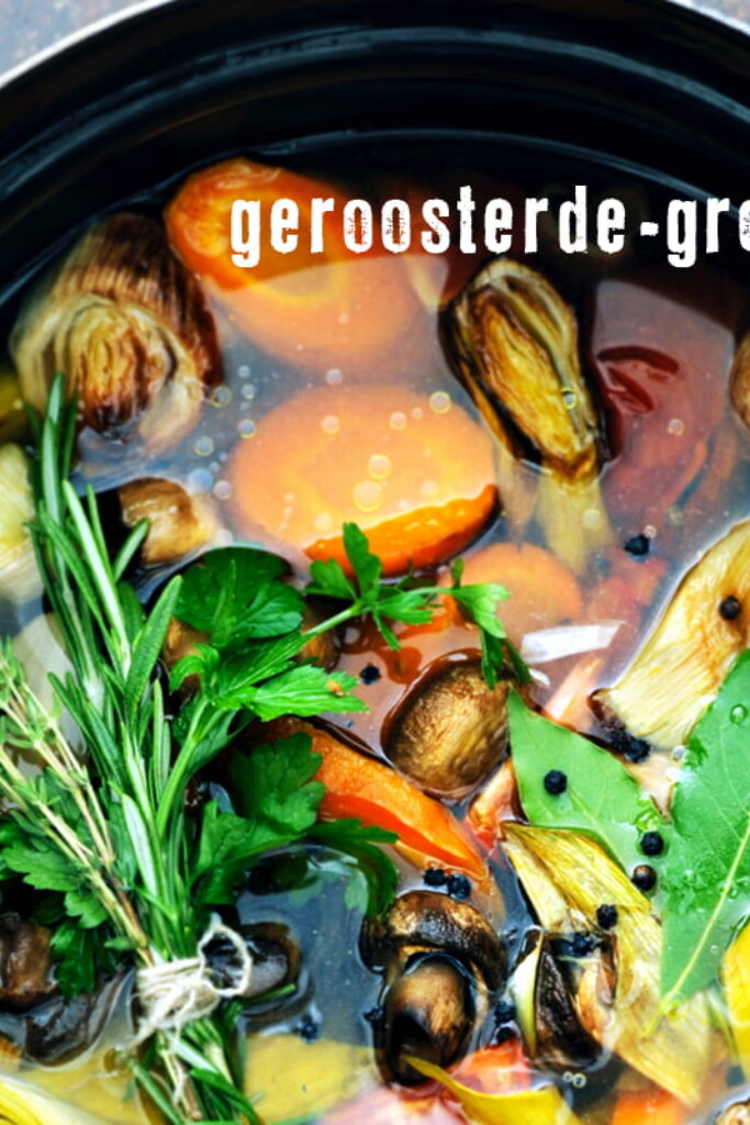 geroosterde groentebouillon