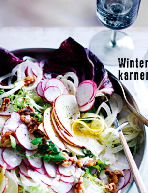 winterse salade met karnemelkdressing