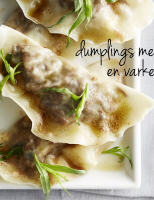 dumplings met salie, feta en varkensstoof