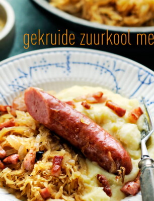 gekruide zuurkool met rookworst