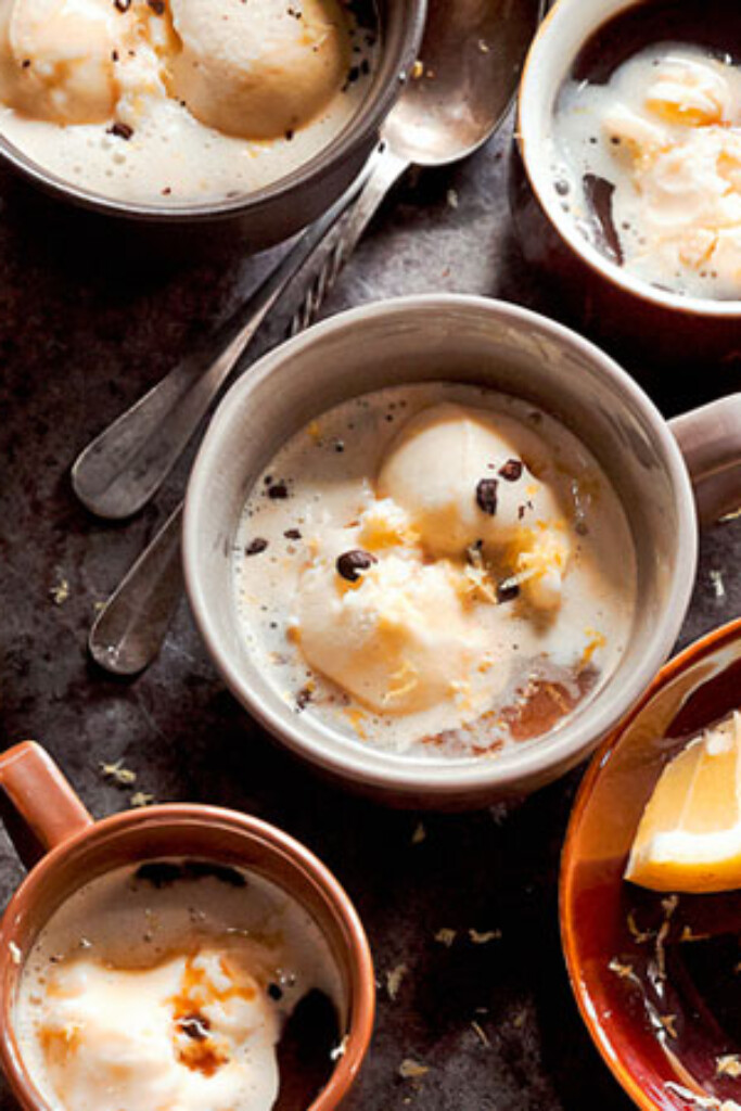 affogato met chocolade-koffieflikken