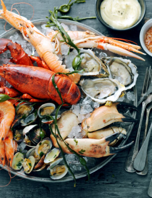 fruits de mer met mayonaisesaus