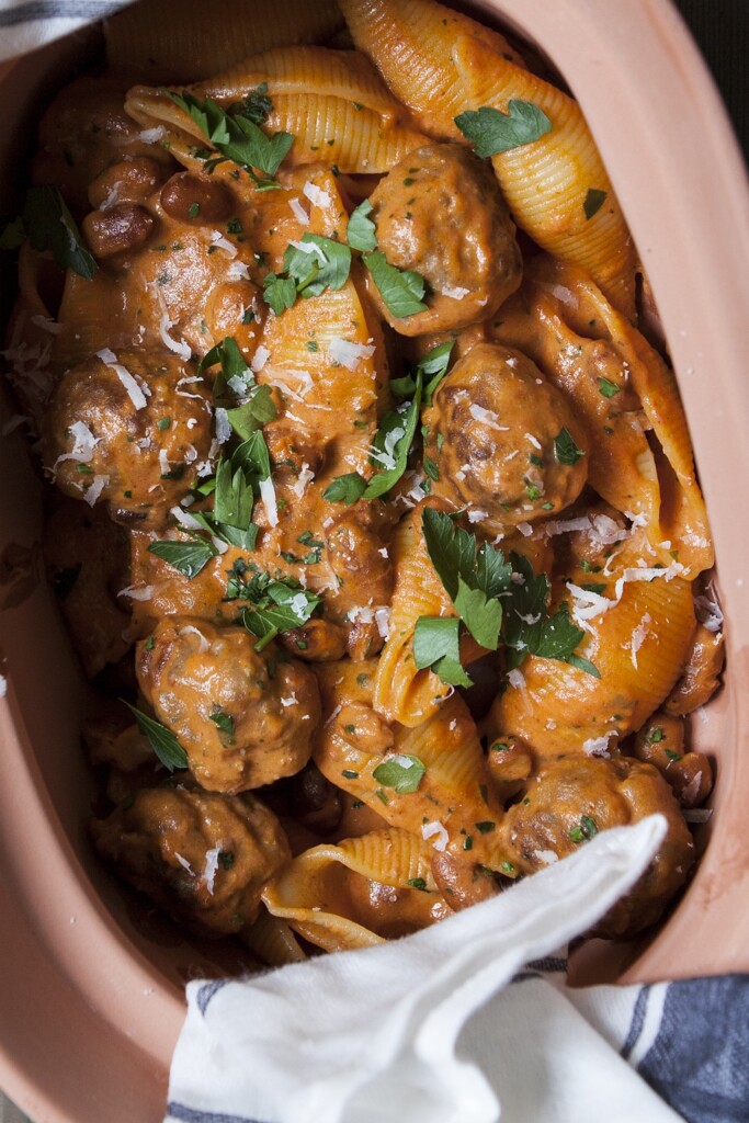 pasta met italiaanse bitterballen