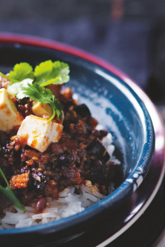 ma po tofu met aubergine