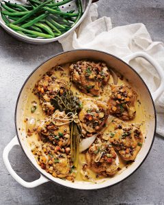 gestoofde kip gesmoord