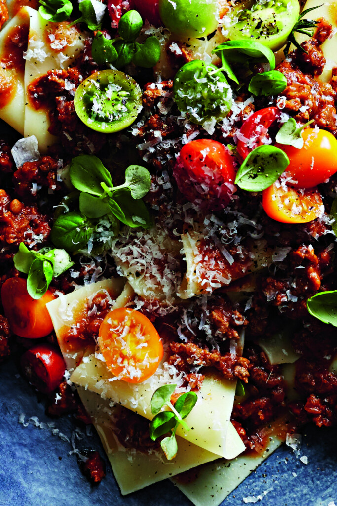 pasta bolognese met linzen