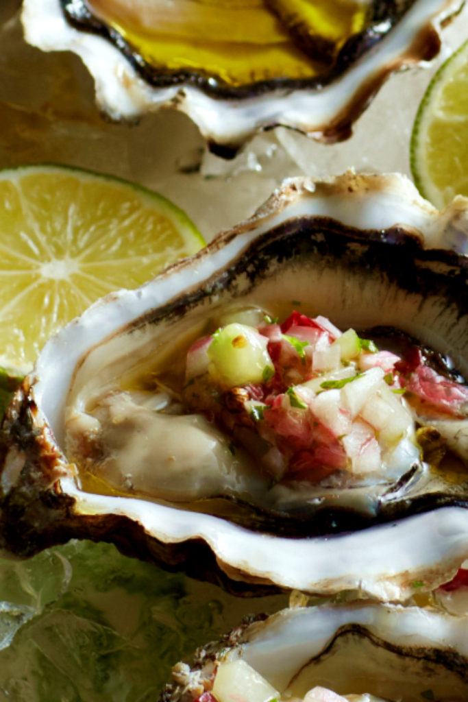 Oesters met ceviche-relish