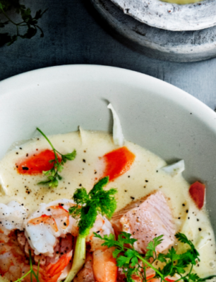 bourride met zalm