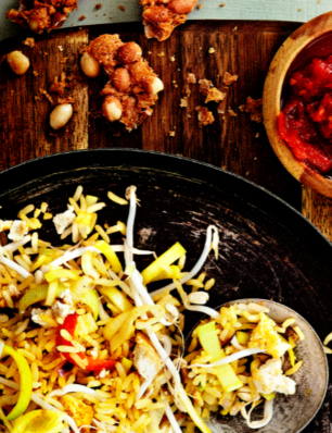 nasi met tofoe en tomatensambal