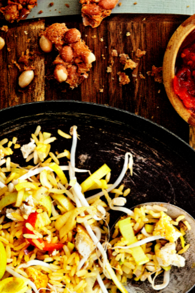 nasi met tofoe en tomatensambal