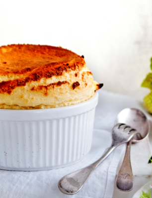 soufflé van boerenkaas met romanesco