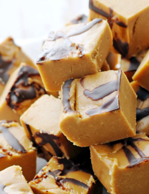 fudge met maple syrup