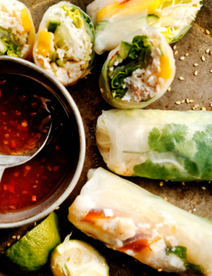 summer rolls met krab