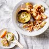 tempura met vijgen kakifruit geitenkaas - delicious