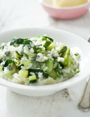 Risotto verde met gorgonzola dolce