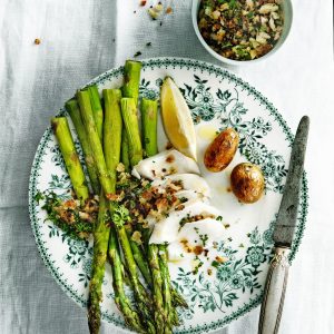 geroosterde asperges, groene asperges uit de oven