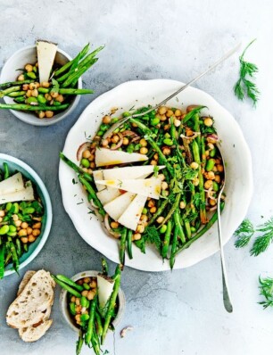 peulvruchtensalade met manchego