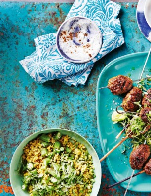 Indiase kofta met bloemkoolcouscous en okra