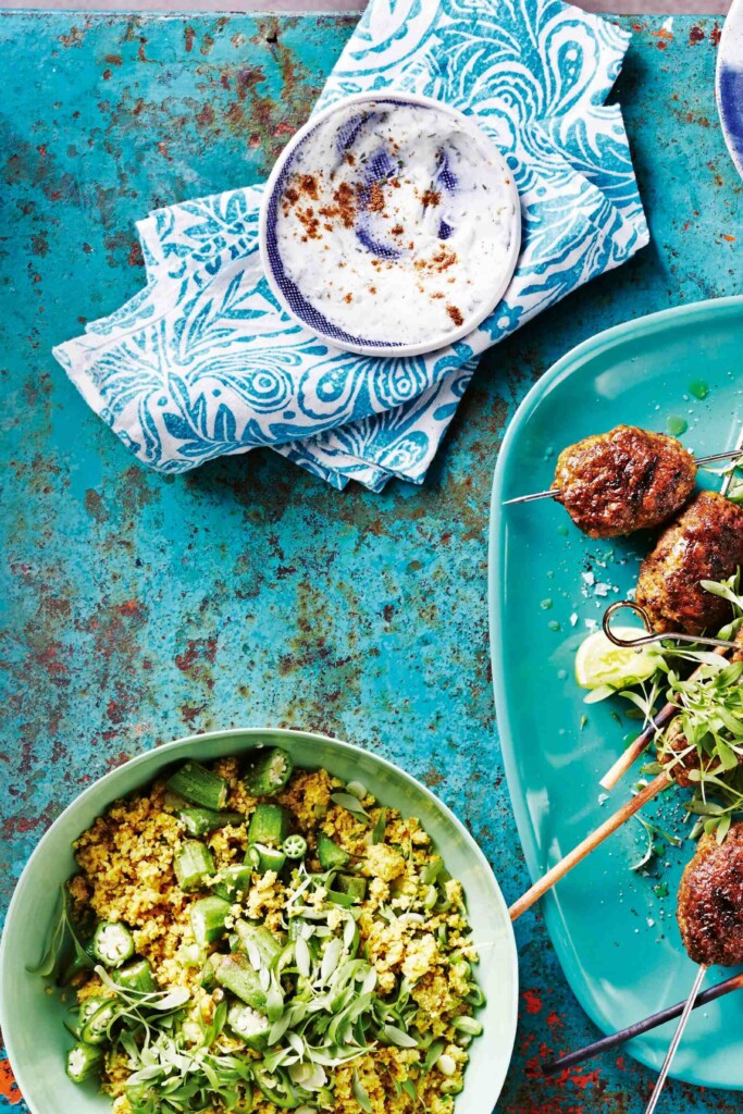 Indiase kofta met bloemkoolcouscous en okra