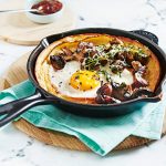 ovenpannenkoeken met ei en champignon | delicious