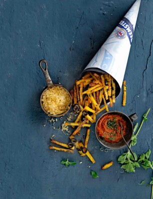 polentafrieten met zongedroogde tomatenketchup 