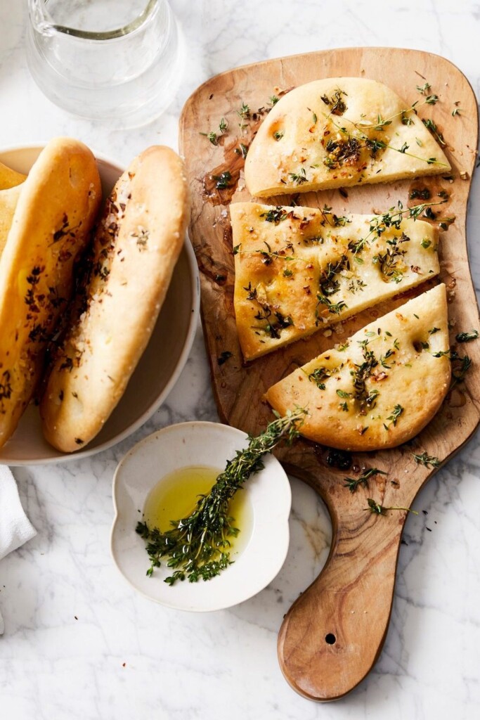 Mini-foccacia met tijm