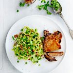 tagliatelle met erwten