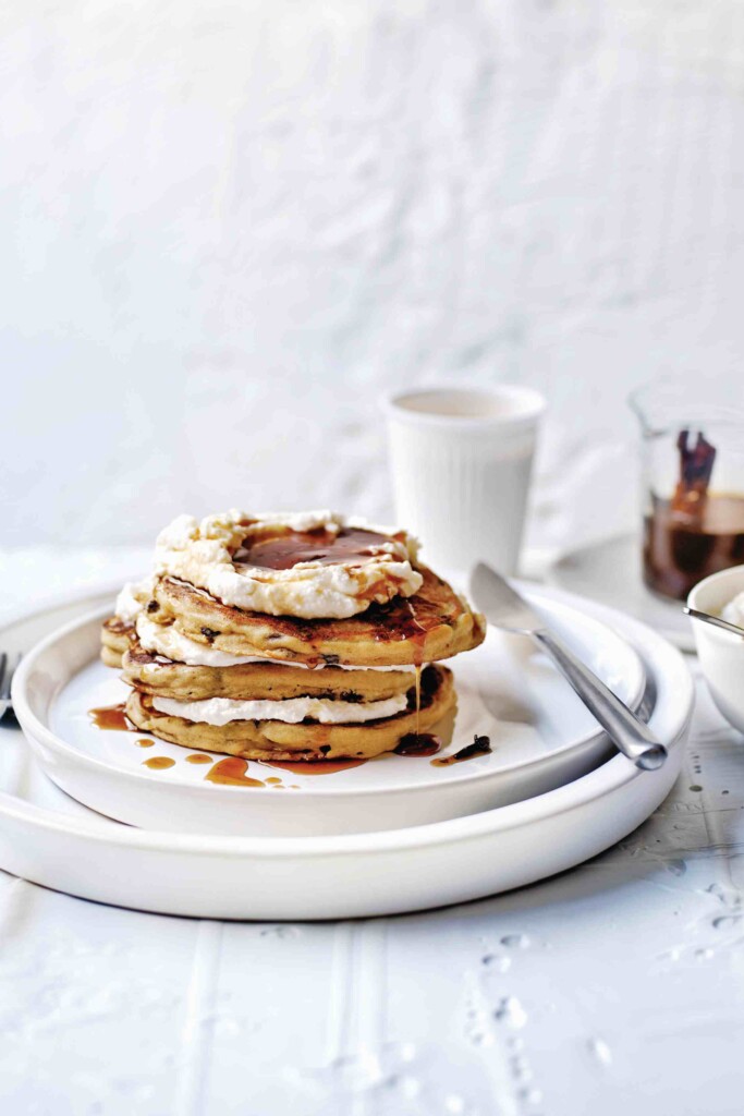 Teff-pannenkoekjes met thee-ahornsiroop