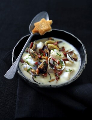 Vongole chowder met sterretjes