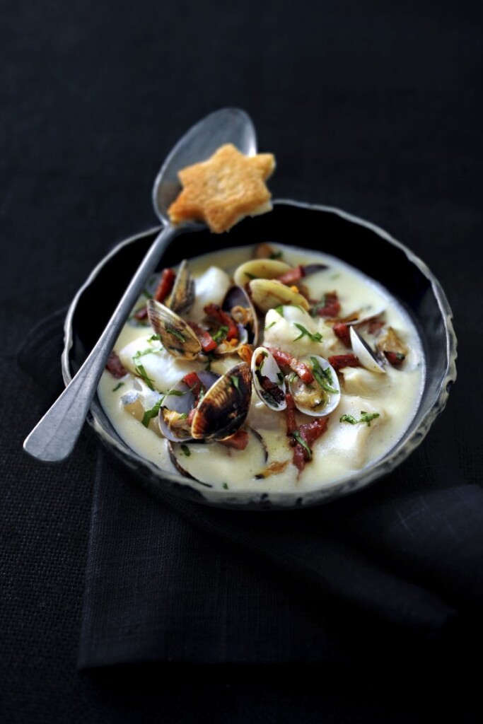 Vongole chowder met sterretjes